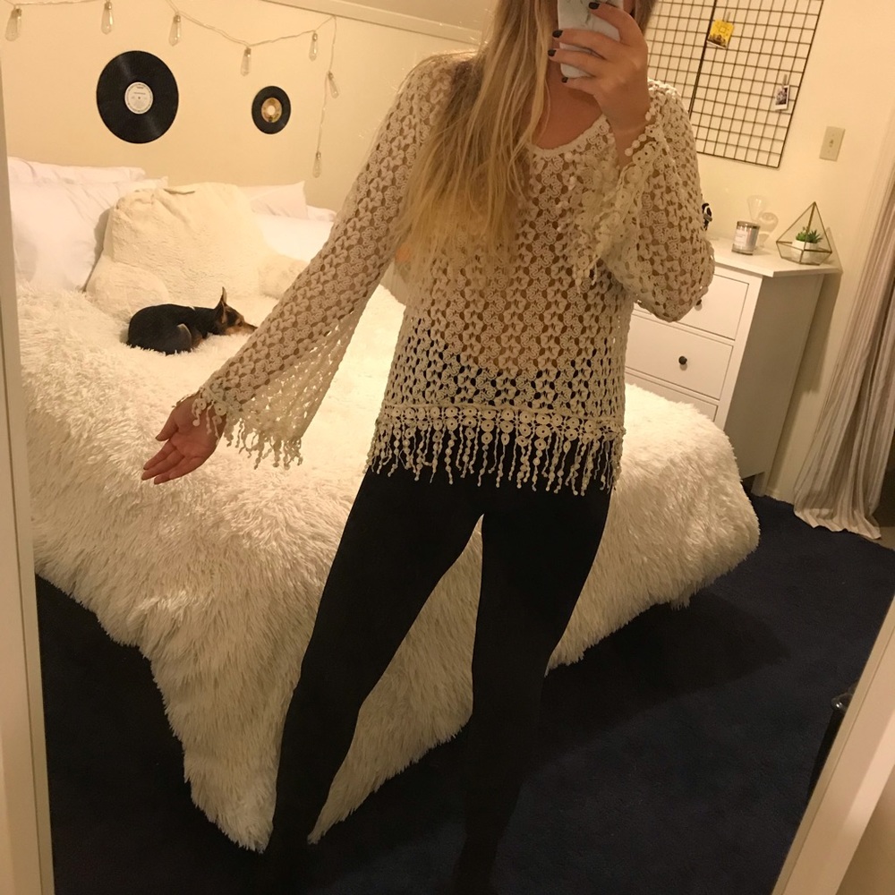 Lace Long Sleeve Top